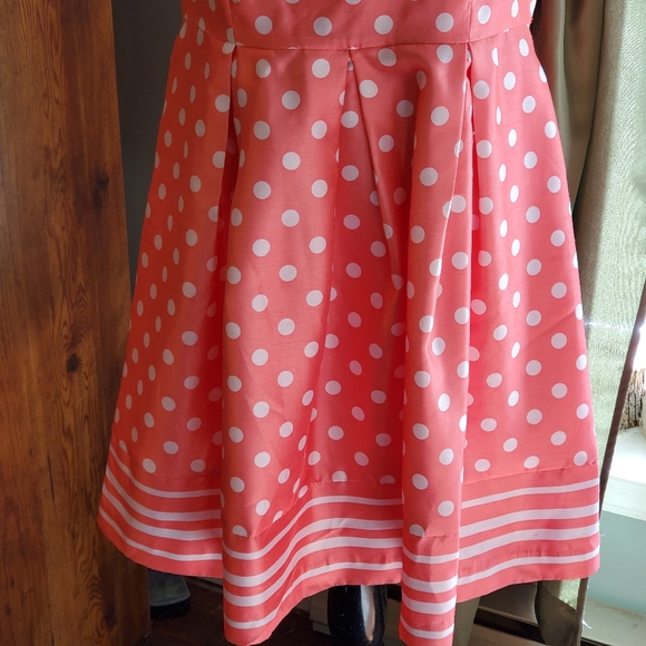 Liz Claiborne | Retro Fit/Flare Polka Dot Dress - Picture 4 of 6